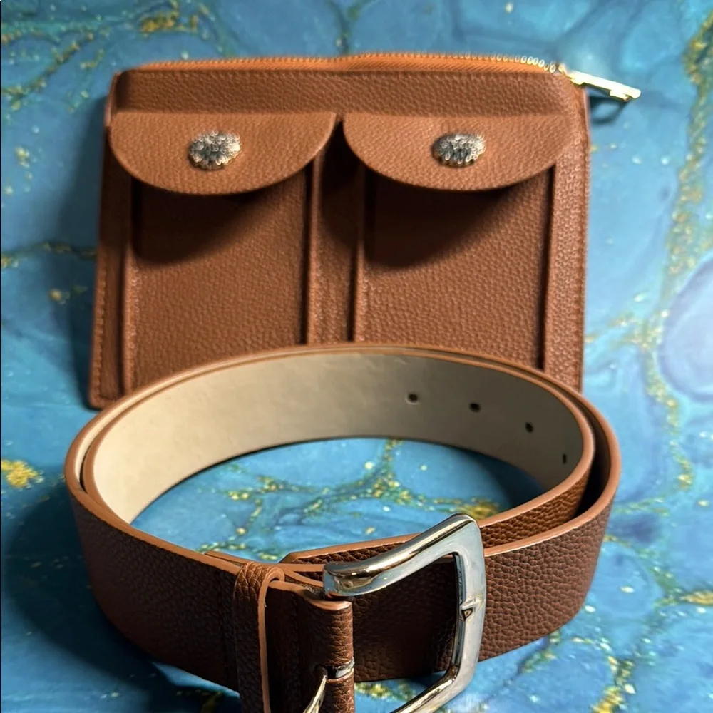 Vince Camuto Brown Belt Bag
